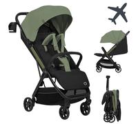 LIONELO Julie Air Carrito Bebe hasta 22 kg de 6 m a 4 años Para Avión Ruedas Giratorias 360° Suspensión Plegable con una Sola Mano Respaldo Ajustable Capota UPF50+, Ligero