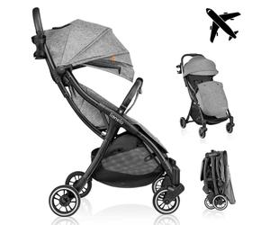 LIONELO Julie ONE - Cochecito de bebé ligero para recién nacidos de hasta 22 kg, compacto, plegable, ajustable y reclinable, respaldo ventilado, saco extendido, mosquitera