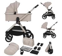 Lionelo Layla Carrito 2 en 1 Cochecito de Bebé (0-4 Años, Hasta 22 Kg), Capazo y Silla de Paseo, Asiento Reversible, Posición Reclinable, Ruedas PU, Suspensión, Capota Impermeable UPF50+