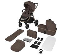 Lionelo Layla Carrito 2 en 1 Cochecito de Bebé (0-4 Años, Hasta 22 Kg), Capazo y Silla de Paseo, Asiento Reversible, Posición Reclinable, Ruedas PU, Suspensión, Capota Impermeable UPF50+