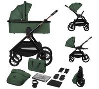 Lionelo Layla Carrito 2 en 1 Cochecito de Bebé (0-4 Años, Hasta 22 Kg), Capazo y Silla de Paseo, Asiento Reversible, Posición Reclinable, Ruedas PU, Suspensión, Capota Impermeable UPF50+