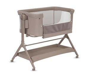lionelo Leonie Plus 3 en 1 Cama de bebé Independiente hasta 9 kg, Cama supletoria y Cuna, Ajuste de Altura, Panel Lateral con ventilación, Panel Lateral Desmontable, Ruedas con Freno, Cesta Grande