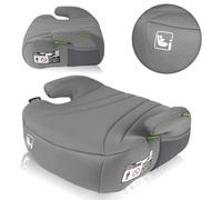 LIONELO LUUK i-Size Elevador Infantil, de 22 a 36 kg/de 125 a 150 cm, Grupos 2 y 3, Asiento y Reposabrazos Cómodos, Revestimiento Extraíble (Grey)