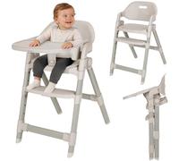 Lionelo Matt Trona Evolutiva Bebé 3 en 1, Plegable, con Cojín Suave, Beige | Desde 6 Meses, Trona hasta 15 kg y Silla hasta 110 kg, Asiento y Reposapiés Ajustables, Bandeja Lavavajillas, Arnés 5 Puntos