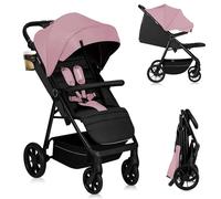 LIONELO Cochecito compacto y ligero MIRA para niños de 6 meses a 4 años/22 kg, ruedas giratorias de 360°, suspensión completa, respaldo y reposapiés ajustables, capota XXL UPF50+, cesta grande