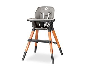LIONELO Mona trona para bebés 4 en 1, ajustable, plegable, tronas de bebe, pies antideslizantes, de 6 a 36 meses, cinturones de seguridad, capacidad de carga de hasta 15 kg / 25 kg / 75 kg (Black)