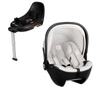 Lionelo Moxie i-Size Set de asiento infantil con base de 40 - 87 cm, fijación ISOFIX y pie de apoyo, protección lateral, ajuste del reposacabezas, inserto Dri-Seat