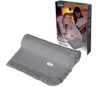 Lionelo Muslin Blanket Manta Bebé Recién Nacido de Muselina, Algodón 100% de 6 Capas, Suave, Mullida y Transpirable, Todo el Año, para Cochecito y Casa, Arrullo y Toalla, Flecos Reforzados, 70 x 100cm