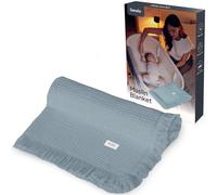 Lionelo Muslin Blanket Manta Bebé Recién Nacido de Muselina, Algodón 100% de 6 Capas, Suave, Mullida y Transpirable, Todo el Año, para Cochecito y Casa, Arrullo y Toalla, Flecos Reforzados, 70 x 100cm
