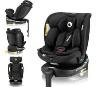 LIONELO NAVY i-Size Silla Coche Bebé Giratoria 360O Para Niños de 40-150 cm Grupo 0+1 2 3 Montaje delantero y trasero ISOFIX Pata de estabilización Reposacabezas y Dri-Seat (Onyx)