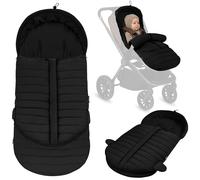 Lionelo Oli saco invierno cochecito universal 2 en 1 para capazo y silla de paseo, saco térmico bebé impermeable, compatible con arnés de 5 puntos, protección térmica para frío intenso