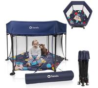 Rejilla protectora para bebé LIONELO Roel 135 x 85 cm pie antideslizante