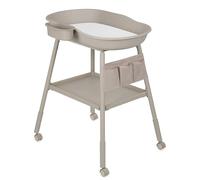 Lionelo Rosie cambiador de bebé, móvil con ruedas, colchón cambiador impermeable, altura regulable, organizadores para accesorios, cuenco para agua, estante para pañales