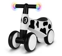 LIONELO Sammy Correpasillos Infantil de 1 a 3 años, Correpasillos de 4 Ruedas hasta 25 kg, Asas Antideslizantes con Luz, 3 Diseños de Asiento Ergonómico, para Niños y Niñas (White)