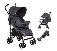 LIONELO Elia cochecito pequeño plegable, hasta 15 kg, ajuste de espalda y reposapiés, freno de rueda trasera, mosquitera, calentador de piernas, cesta de la compra