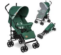 LIONELO Elia cochecito pequeño plegable, hasta 15 kg, ajuste de espalda y reposapiés, freno de rueda trasera, mosquitera, calentador de piernas, cesta de la compra