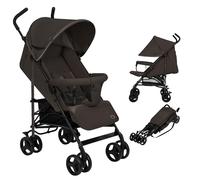 LIONELO Silla de Paseo Ligera Elia para Bebés hasta 15 kg, Carrito de Bebé Plegable con Asiento Reclinable, Capota XXL, de 6 a 36 Meses