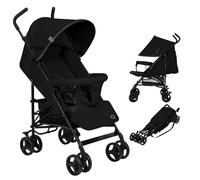 LIONELO Silla de Paseo Ligera Elia para Bebés hasta 15 kg, Carrito de Bebé Plegable con Asiento Reclinable, Capota XXL, de 6 a 36 Meses