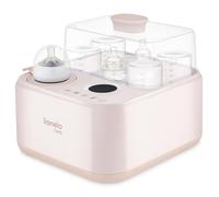 Lionelo Steamup Esterilizador Eléctrico de Biberones 3 en 1, Vapor y Secado Aire Caliente, Calentador de Biberones con Sonda, Panel Táctil Digital, Sin Bpa, Apagado Automático, 4 Biberones, 220-240v