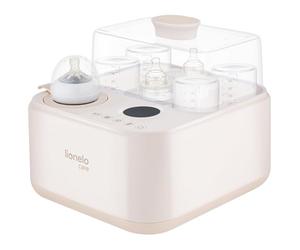 Lionelo Steamup Esterilizador Eléctrico de Biberones 3 en 1, Vapor y Secado Aire Caliente, Calentador de Biberones con Sonda, Panel Táctil Digital, Sin Bpa, Apagado Automático, 4 Biberones, 220-240v