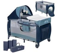 lionelo Cuna de viaje Sven Plus Azul Marino