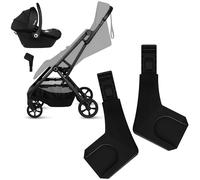 Lionelo TANSI Adaptadores de asiento de coche, juego de adaptadores de asiento de coche, adaptador de sistema de viaje, ajuste de clic, montaje de marco sin quitar el asiento, fijación rápida, de