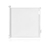 Lionelo Thea Barrera de Seguridad Infantil Retráctil, Ancho hasta 140 cm | Barrera para Perros, Puertas, Escaleras y Pasillos, Sin Umbral, Altura 90 cm, Doble Bloqueo, 3 Kits de Montaje, Blanco