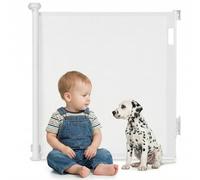LIONELO THEA Puerta de Escalera 85x140 cm Extensible Ajustable de Seguridad para Montaje en la Puerta, la Escalera de Pasillo, Apertura de hasta 140 cm, Barrera Barandilla de Seguridad para Niños