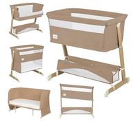 lionelo THOMI Plus Cuna Bebé Independiente 5 en 1, Cuna Colecho hasta 9 kg, para Niños Mayores de hasta 30 kg, Parque hasta 15 kg, Plegable, de Lecho para Bebés hasta 100 kg (Beige Sand)