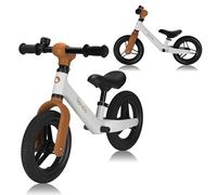 lionelo Toni Bicicleta Sin Pedales para Niños de 18 Meses a 30 kg, Ruedas de Goma PU de 25 cm, Reposapiés Cesta Sillín y Manillar Ajustables, Empuñadura Antideslizante, Peso Ligero 2,3 kg, Timbre