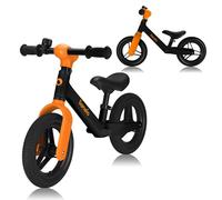 lionelo Toni Bicicleta Sin Pedales para Niños de 18 Meses a 30 kg, Ruedas de Goma PU de 25 cm, Reposapiés Cesta Sillín y Manillar Ajustables, Empuñadura Antideslizante, Peso Ligero 2,3 kg, Timbre