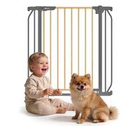 lionelo Truus Slim - Puerta de Seguridad Ajustable de 75 a 105 cm con Ajuste a presión, Altura 77 cm, Apertura en Ambos sentidos, autobloqueo, Bordes Redondeados