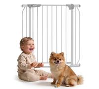 LIONELO Truus Slim - Rejilla de protección para escaleras, sin taladrar, Rejilla Protectora para Puerta, Rejilla para Puerta para bebé, Metal, Ancho de 75 a 105 cm, Ajustable