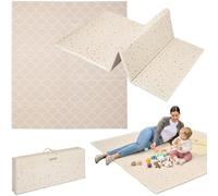 Lionelo Zora - alfombra infantil plegable de espuma XPE 180×201×1,5 cm, gruesa, sin sustancias nocivas, de doble cara, antideslizante