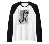Lioness Face: líderes gráficos de African Pride Lions Women's Camiseta Manga Raglan
