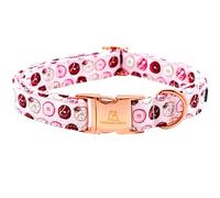 Lionheart glory Collar de perro rosa lindo collar de primavera ajustable suave collar de perro niña mascota collares para perros grandes regalo para mascotas