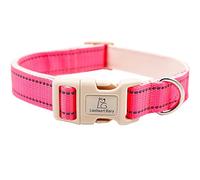 Lionheart glory Collar reflectante para perro, collar para perro hembra, macho, collar rosa, ajustable, duradero, suave, clásico, para perros pequeños, regalo para mascotas