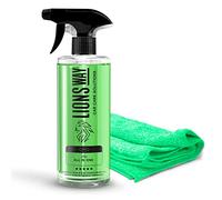 LIONSWAY: Limpieza Coche Todo en Uno Multiusos Profesional. Limpiador Interior, Exterior, Salpicadero, Plásticos, Gomas, Llantas. Nueva Formula Foam. El APC más Efectivo. Perfumado. (500ml + Bayeta)