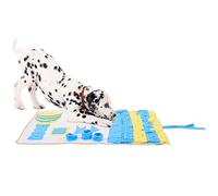 lionto Alfombra de Actividades Perros alimentación Entrenamiento, (L) 100x60 cm Amarillo/Azul