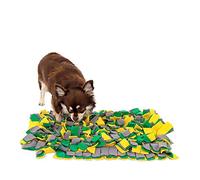 lionto Alfombra de Actividades Perros alimentación Entrenamiento, (S) 50x34 cm Amarillo/Verde