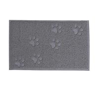 lionto Base para arenero de Gato Alfombrilla arenero Estera arenero, (L) 60x90 cm Gris