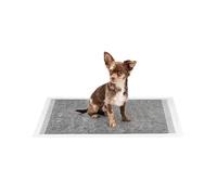 lionto Almohadillas de Fibra de carbón para Cachorros, 100 Unidades 60x90 cm, Resistentes, a Prueba de Fugas, Muy absorbentes con Tiras Adhesivas, 6 Capas, Ideal para Perro y Animal Enfermo, Negro
