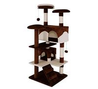 lionto Árbol rascador para Gatos Altura 130 cm, Marrón/Beige
