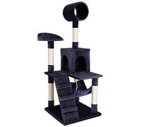 lionto Árbol rascador para Gatos Altura 133 cm, Gris