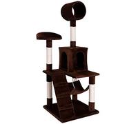 lionto Árbol rascador para Gatos Altura 133 cm, Marrón