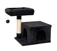 lionto Árbol rascador para Gatos Altura 50 cm, Negro
