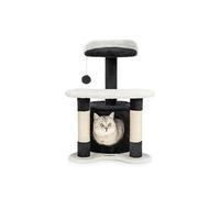 lionto Árbol rascador para Gatos Altura 65 cm, Negro/Blanco