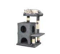 lionto Árbol rascador para Gatos Altura 80 cm, Gris Oscuro