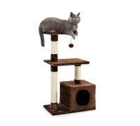 lionto Árbol rascador para Gatos Altura 85 cm, Marrón