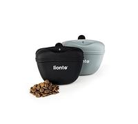 lionto Bolsa de Comida para Perros Bolsa de Silicona para adiestramiento Cierre magnético Bolsa Snack, Set de 2